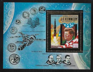 Equatorial Guinea Michel BL85 Kennedy Space s.s. MNH c.v. 11.00 Euro