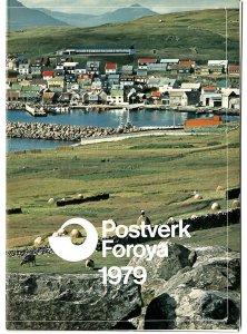 Faroe Island 1979 Year Set as issued by post office.