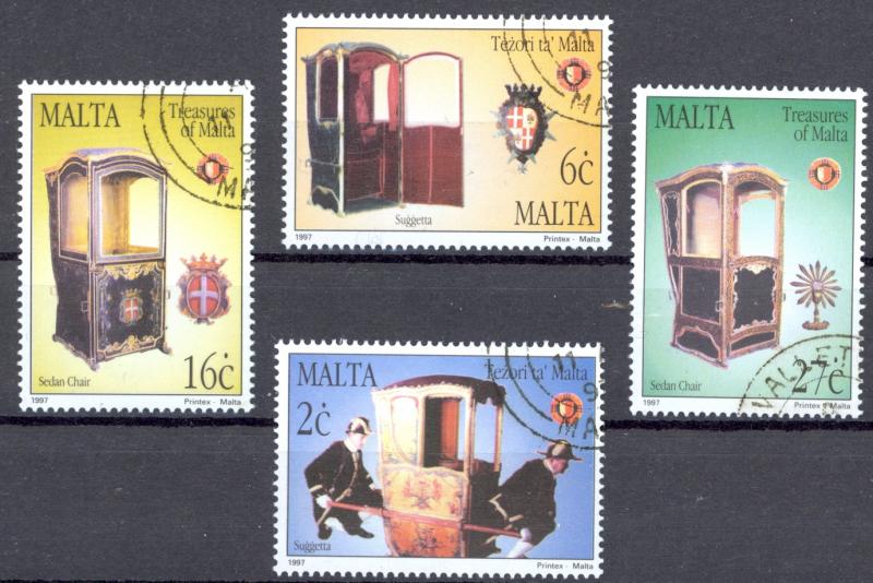 Malta Sc# 911-914 SG# 1042/5 Used 1997 Treasures