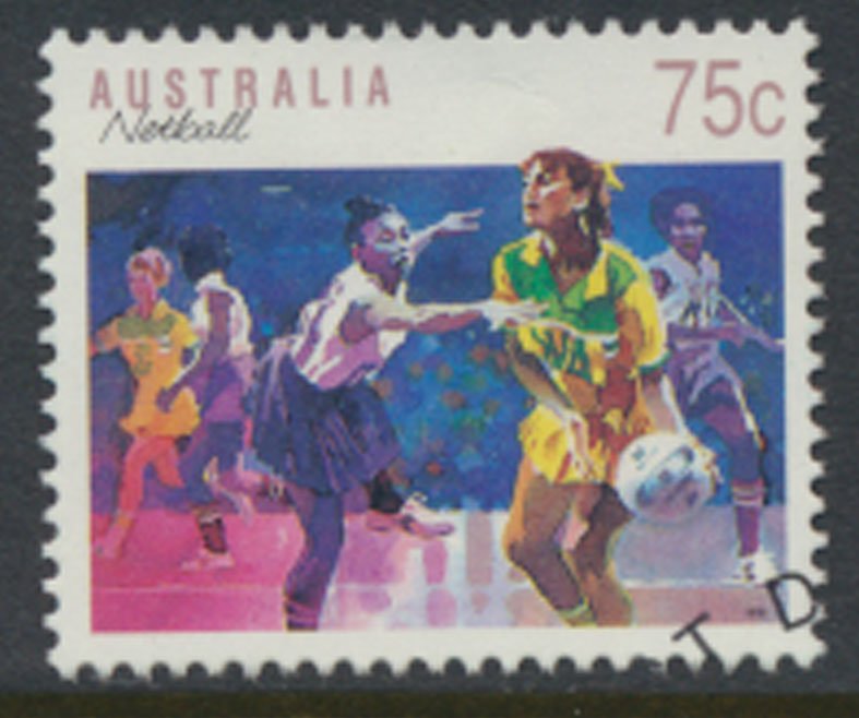 Australia SG 1188 Used Netball SC# 1121 w/first day issue cancel see scan