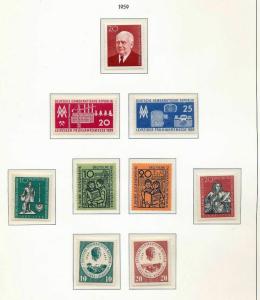 East Germany 1958/59 MNH+Sheet (Appx 100 Items) (St 344