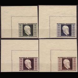 AUSTRIA 1946 - Scott# B185a-8a Pres.Renner Set of 4 NH