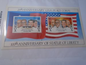 Samoa  #  686a     MNH   Statue of Liberty