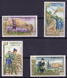 Laos 1963 Sc#81/84 FREEDOM FROM HUNGER Set (4) MNH