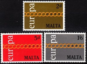 MALTA 1971 EUROPA. Complete set, MNH