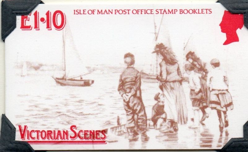 Isle of Man Sc 324a Victorian Scenes stamp booklet mint NH