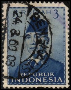 Indonesia 392 - Used - 3r Pres. Sukarno (1951)