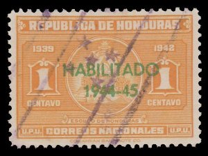 HONDURAS 1944 STAMP. SCOTT: 342. USED. # 1