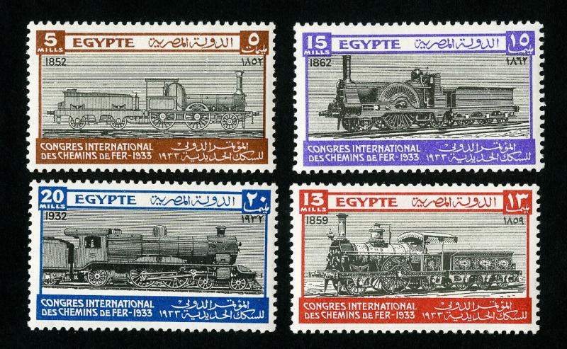 Egypt Stamps # 168-71 VF OG H Catalog Value $77.00