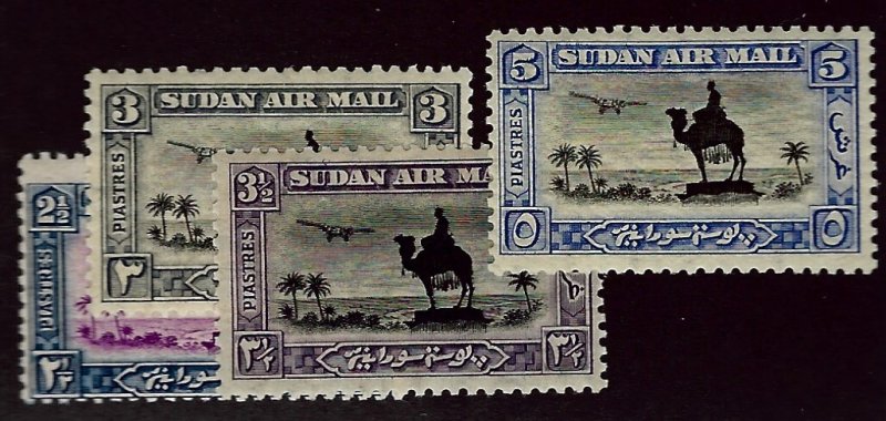 Sudan SC C9-C11, C13 Mint F-VF...!