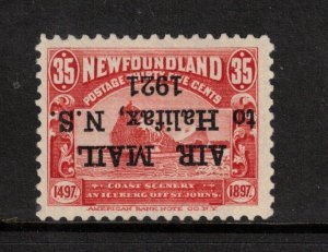 Newfoundland #C3a Very Fine Mint Inverted Overprint Error Full Original Gum