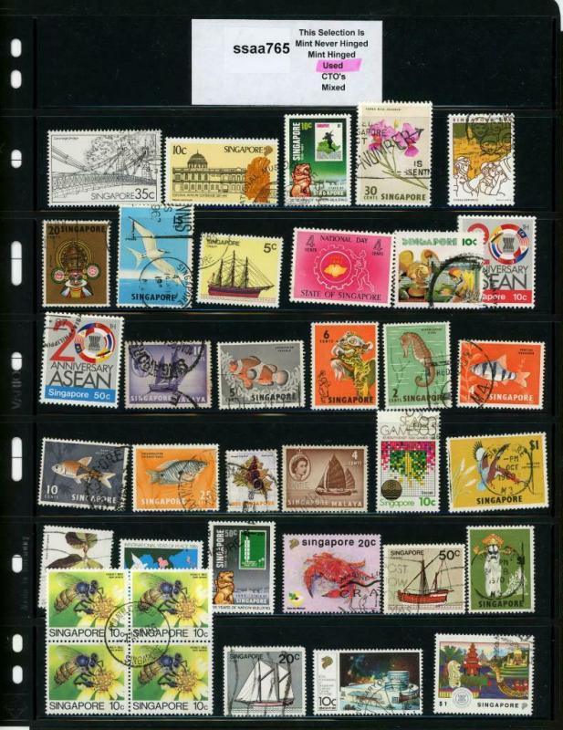 PKStamps - ssaa765 - Singapore - Mini Lot - Check Out Image