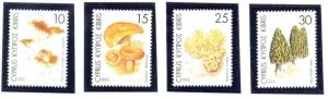 Cyprus Sc 929-32 1999 Mushrooms stamp set mint NH