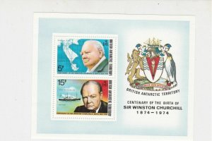 British Antarctic Territory Sir Winston Churchill MNH Mini Stamps Sheet Ref27115