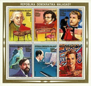 Stamps M/S Mint Musicians / Timbres Feuillet Musiciens