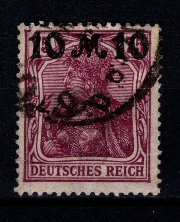 Germany 1921 Definitive Optd. Surch. 10m on 75pf [Used]