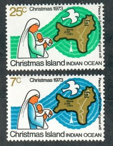 Christmas Island #59 - 60 MNH  pair