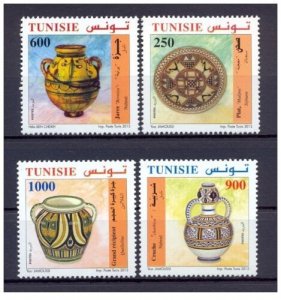 2012- Tunisia-Tunisian traditional pottery items- 4 stamps complete set MNH** 