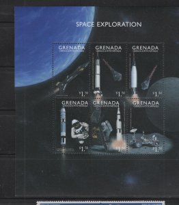 Grenada-Grenadines #2127  (1999 Space Exploration sheet of 6) VFMNH CV $6.75