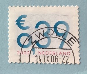 Netherlands 2002 Scott 1134 used - 0.39€, Numeral , standard letter