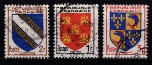 France 1953 Provincial Coats-of-Arms, Part Set [Used]