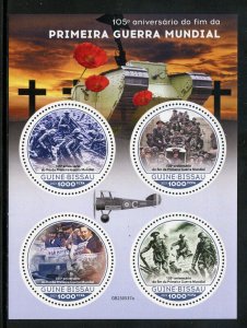 GUINEA-BISSAU 2023 105th ANNIVERSARY OF THE END OF WORLD WAR I SHEET MINT NH