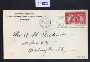 MOMEN: US STAMPS  POSTAL COVER USED LOT #11603