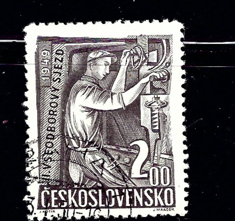 Czechoslovakia 398 Used 1949 issue