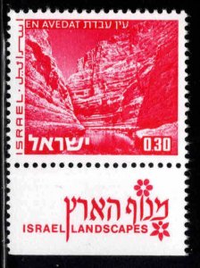 ISRAEL Scott 466 MNH**  stamp  with tab from Landscape set