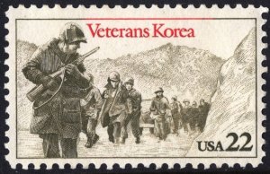 SC#2152 22¢ Korea War Veterans Single (1985) MNH