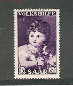 Saar, B104, Paintings Single,**MNH**