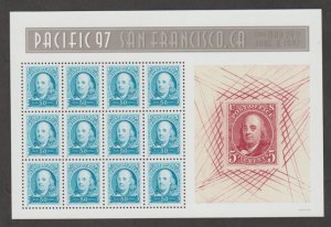 U.S. Scott #3139 Franklin - Pacific 1997 Stamps - Mint NH Sheet