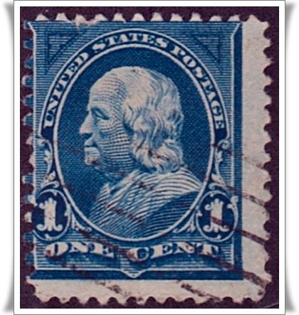 SC#247 1¢ Franklin (1894) Used