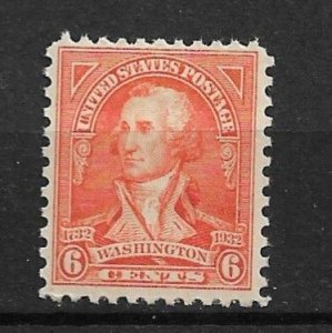 1932 USA 711 6¢ George Washington MNH