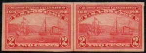 MALACK 373 VF/XF OG H, Line Pair, imperf, nice color..MORE.. b8463