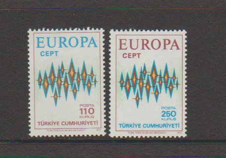 Turkey 1907-1908 Europa Issue CEPT 1972 MNH