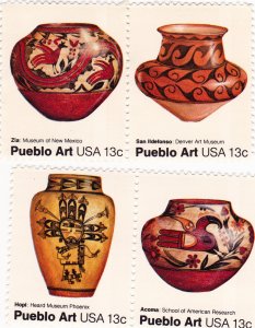 Scott # 1706-1709 13 cent Pueblo Art - MNH - 1977