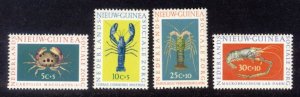 Netherlands New Guinea Sc# B31-4 MNH Crabs & Shellfish