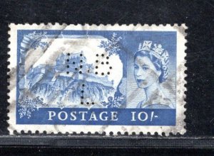 GREAT BRITAIN SC# 311 PERFIN CANCEL FVF/U