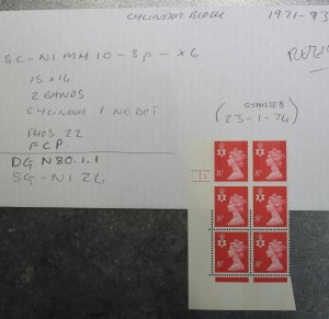 GB Stamps 1971  SGNI24  Cylinder Block   MNH   ~~L@@K~~