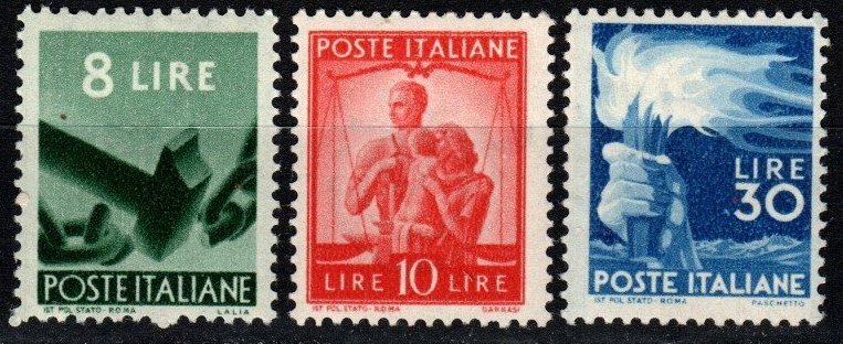 Italy #486-8  VF Unused CV $178.00 (X398)