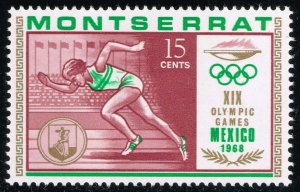 Montserrat #199 Woman Runner; MNH