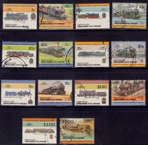 Union Island, St.Vincent Grenadines, 1984, Antique Locomotives, used