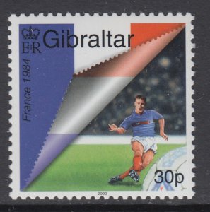 Gibraltar 832 Soccer MNH VF