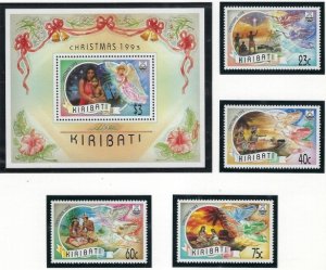 Kiribati 613-17 MNH 1993 Christmas (ak4067)