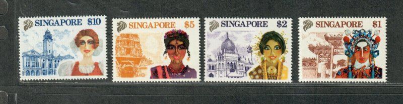 Singapore Sc#580-583 M/NH/VF, Cv. $26.50