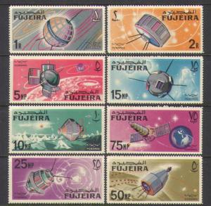 Fujeira 1966 Space Explore Satellites Radio TV Sciences Stamps MNH Michel 76-83