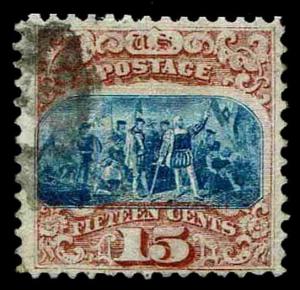 US.#118 USED TYPE I .15c PICTORIAL OF 1869  - F/VF - $850.00 (ESP#0155)