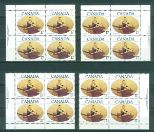 Canada. 1980 Set. 4 Corner Block Margin. Ned  Halan (1955-1908 )  Sc# 862