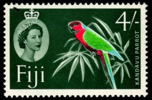 DS-851 FIJI 1966 BIRD SG 183 4sh KANDAVU PARROT MNH $8.70